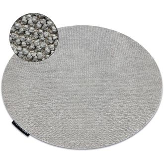 RugsX Rugsx - Carpet casablanca loop circle light grey loop, soft grey round 200 cm