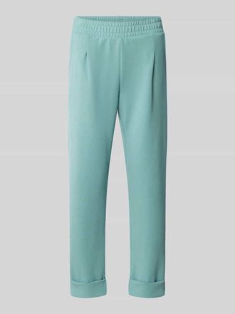 Christian Berg Slim Fit Sweatpants mit Kellerfalten in Aqua, Gr&ouml;&szlig;e S