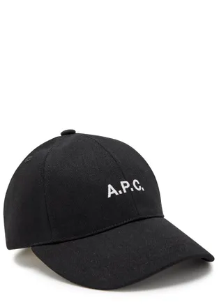 A.P.C. Casquette Charlie Logo-embroidered Canvas cap - Black - 60 (XL)