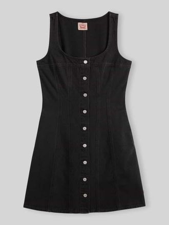 Levi's Mini-Freizeitkleid aus reiner Baumwolle mit Knopfleiste in Black, Gr&ouml;&szlig;e XS