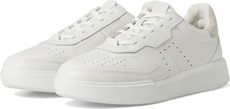Ecco Street Court Sneaker Womens Shoes White/Shadow White : EU 42 (US Womens 11-11.5) M, Leather