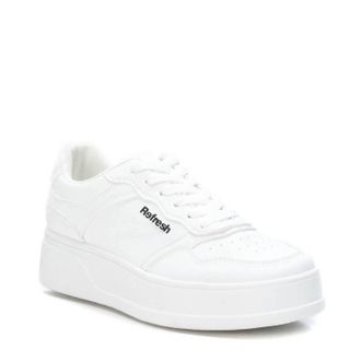 Xti Womens Lace-Up Sneakers In White