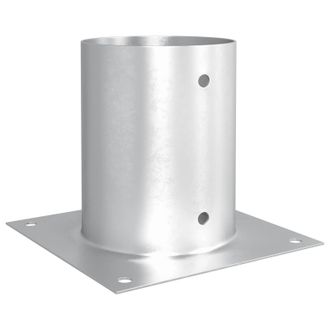 vidaXL Ancla De Tierra Redonda 12 Pcs Plateado 18 X 18 X 15 Cm Metal Vidaxl