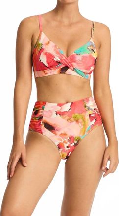 Sea Level Australia Womens Cascade Dde Bikini Top In Coral
