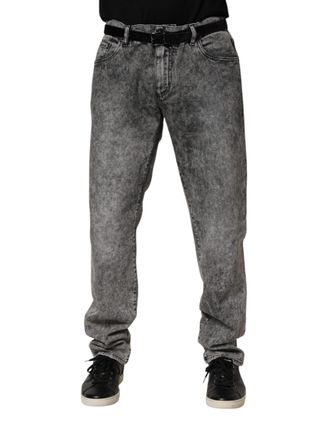 Dolce & Gabbana Mens Cotton Denim Jeans Gray Elastane