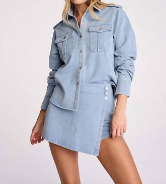 Sundays Rowan Shirt In Light Wash Denim