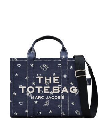 Marc Jacobs medium Tote bandana bag - women - Cotton - One Size - Blue