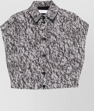 Iro estel cotton blend short sleeve shirt