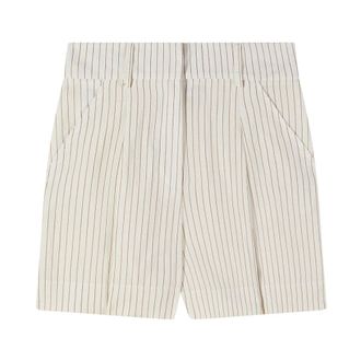 Patrizia Pepe Patrizia Pepe, Short Shorts, female, White, Size: L Pleated Shorts