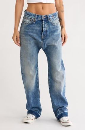 R13 Izzy Drop Relaxed Straight Jeans in Jasper W/Let Down Hem at Nordstrom Rack, Size 26