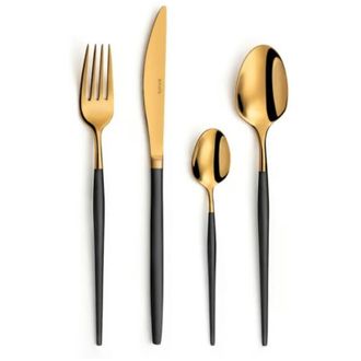 Amefa Juego De Cubiertos 24 Piezas Oro/negro - 1114duaf11c40 Amefa