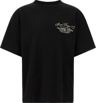 Amiri Dreamers Chain Stitch Oversized Tee - Heren - T-shirts - Zwart - XL - Katoen - Tops