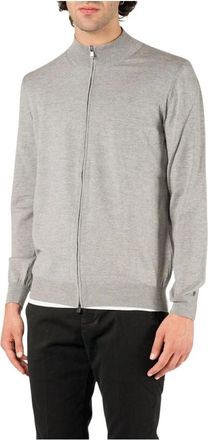 HUGO BOSS Zip Cardigan Sweater - Heren - Vesten - Grijs - 3XL - Truien & Vesten
