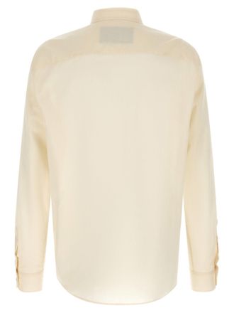 Valentino Garavani Tone-on-Tone Floral Embroidery Shirt - Cream