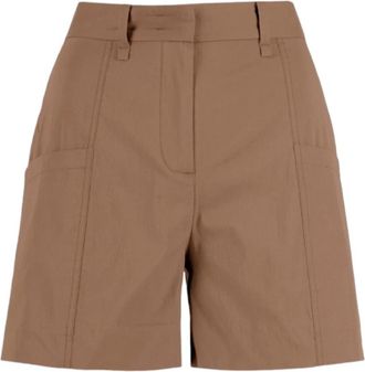 Bomboogie Katoenen kaki shorts - Dames - Bermuda - Beige - M - Katoen - Korte Broeken