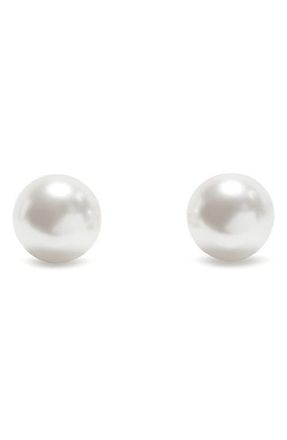 Kate Spade New York Faux Pearl Stud Earrings in Cream/Gold at Nordstrom