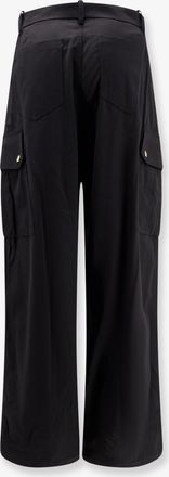 Pinko Womens Cotton Trousers Black