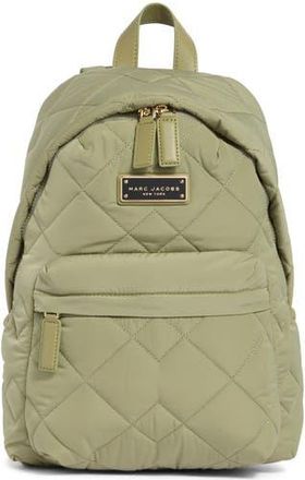 Marc Jacobs Quilted Nylon School Backpack in Reed at Nordstrom Rack