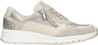 Waldl&auml;ufer H-April Sneakers - Dames - Sneakers - Beige - 38 1/2 EU - Leer - Schoenen