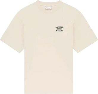 Dr&ocirc;le de Monsieur T-Shirt 100% Cotone - Heren - T-shirts - Beige - L - Katoen - Tops