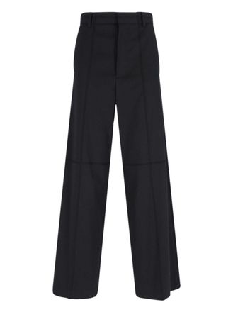 Maison Margiela Wide-Leg Black Wool Blend Trousers