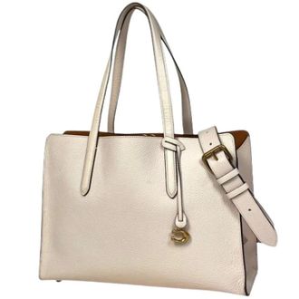 Coach Pre-owned Tote Bags, female, White, Size: ONE SIZE Pre-owned Shoulder Tote Bag
