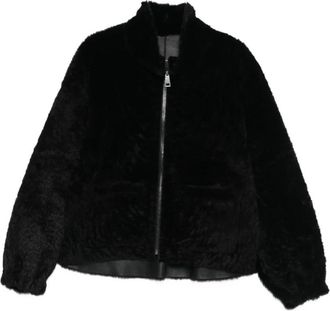 Simonetta Ravizza Zwarte buitenkleding jas - Dames - Bomber jackets - Zwart - XS - Jassen