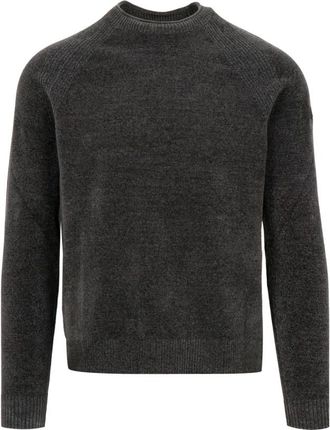 Roberto Ricci Design Fluwelen Ronde Gebreide Trui - Heren - Ronde hals truien - Groen - L - Truien & Vesten
