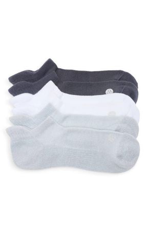 Zella 3-Pack Tab Ankle Socks in Navy Armada at Nordstrom, Size 6-8.5