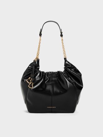 Charles & Keith Ciara Ruched Hobo Bag