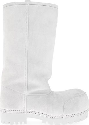 Balenciaga Alaska Fur High Boot - Dames - Winterlaarzen - Blauw - 39 EU - Leer - Schoenen
