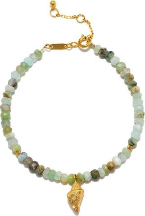 Satya Jewelry Nurtured by Love Opal Conch Shell Bracelet in Green at Nordstrom