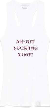 Stella McCartney Mouwloze Racerback Top - Dames - Tops zonder mouwen - Wit - M - Tops