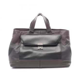 Bottega Veneta Black Multi-Color Leather Handbag Tote Bag (Pre-Owned)
