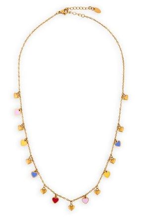 Saachi Heart Charm Necklace in Gold at Nordstrom Rack