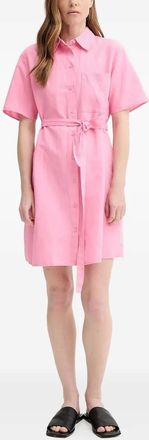 Marc O'Polo Chemisier corto con cintura - Rosa