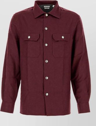 Brunello Cucinelli virgin wool shirt jacket