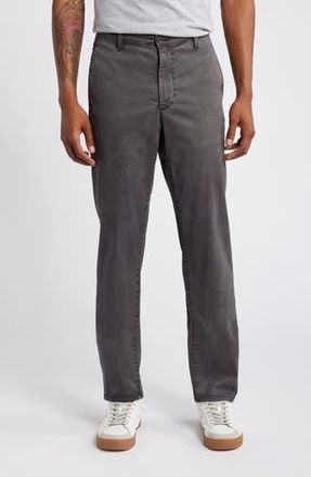 AG - Adriano Goldschmied Kullen Flat Front Stretch Sateen Chinos in Sulfur Berlin Steel at Nordstrom Rack, Size 30 X 32