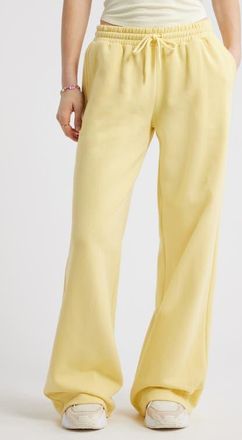BP. Baggy Wide Leg Sweatpants in Yellow Begonia at Nordstrom, Size Xx-Small