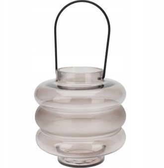 Atmosphera Farol Moderno Atmosphera Violeta 20 Cm Vidrio