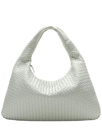 Tiffany & Fred Hand-Woven Full-Grain Leather Large Tote
