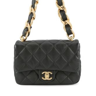 Chanel Pre-owned Womens Small Quilted Lambskin Funky Town Flap - Black Leather - One Size