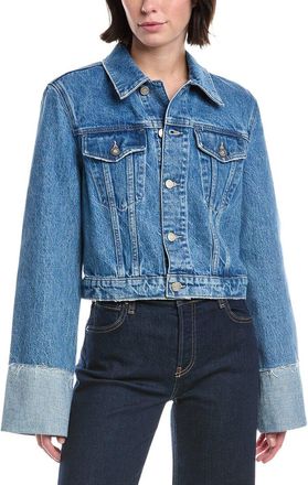 Hudson Cuffed Cropped Denim Jacket