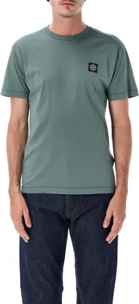 Stone Island Sage Green Logo T-Shirt
