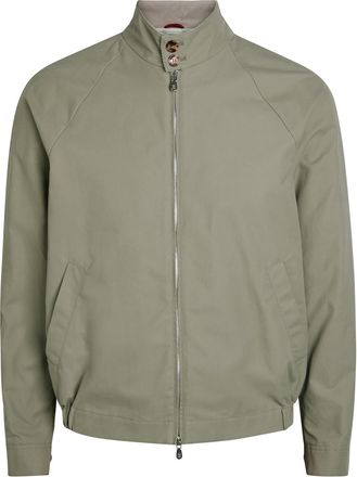 Brunello Cucinelli High-neck Cotton-blend Jacket - Khaki - 48 (IT48 / M)