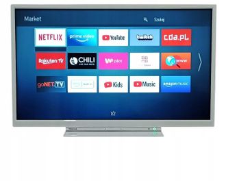 OEM Televisor Led Inteligente Blanco De 32 Toshiba 32lk3c64daa Dvbt2 Fullhd Bluetooth