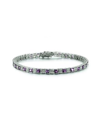 Genevive Silver Cz Tennis Bracelet