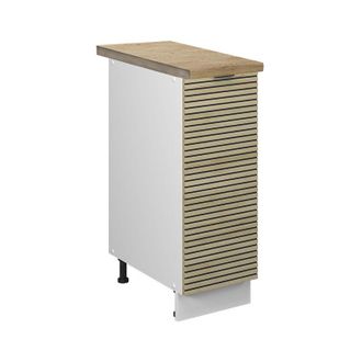 Vicco Armario De Farmacia Fame-line, Panel De Roble, 30 Cm, Et Roble, Vicco