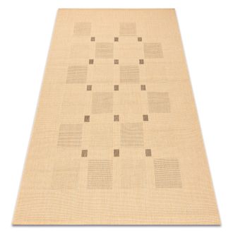 RugsX Rugsx - Alfombra De Cuerda Sisal Floorlux 20079 Color Ma&iacute;z/color Caf&eacute; Beige 140x200 Cm