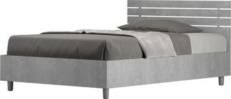 ITYhome Canap&eacute; abatible 120x190 efecto madera gris cemento